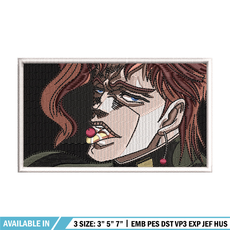Kakyoin Noriaki embroidery design, Jojo embroidery, Anime design, Embroidery shirt, Embroidery file,Digital download.jpg