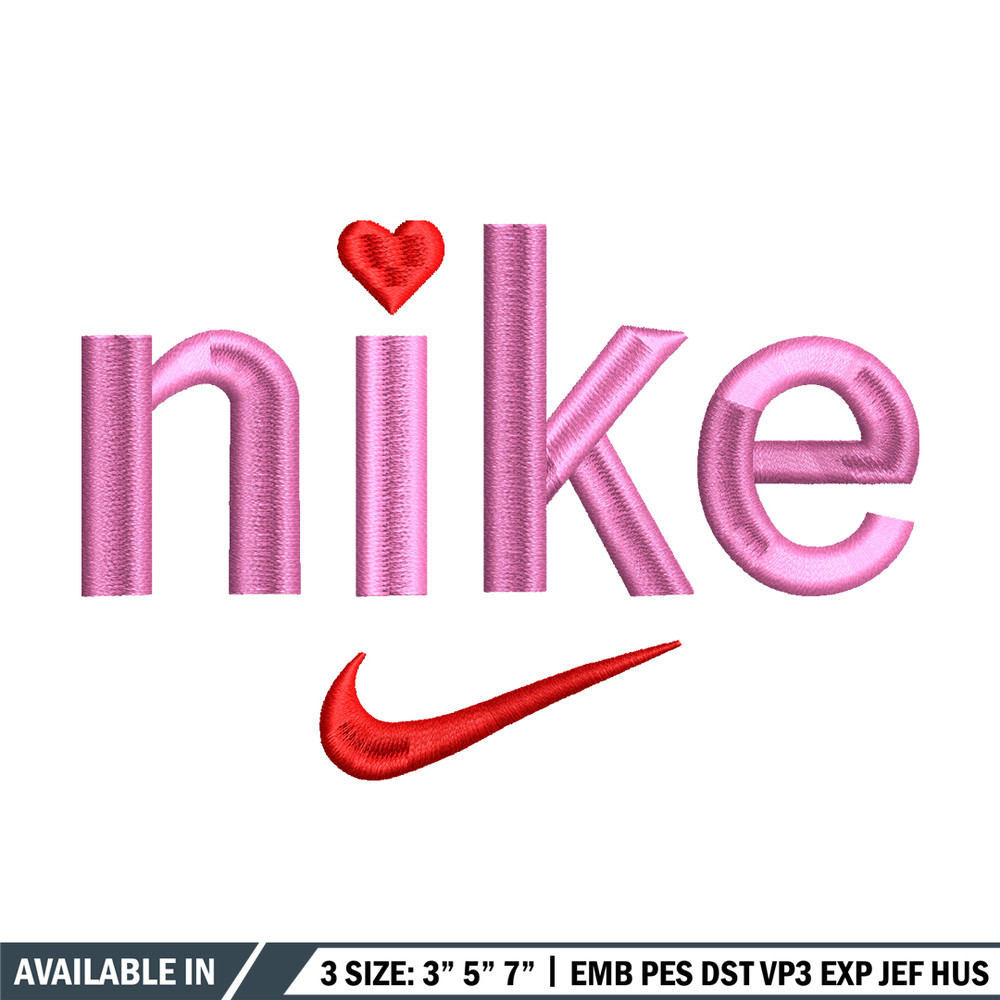 Pink Nike embroidery design, Pink Nike embroidery, Nike design, Embroidery shirt, logo shirt, Digital download..jpg