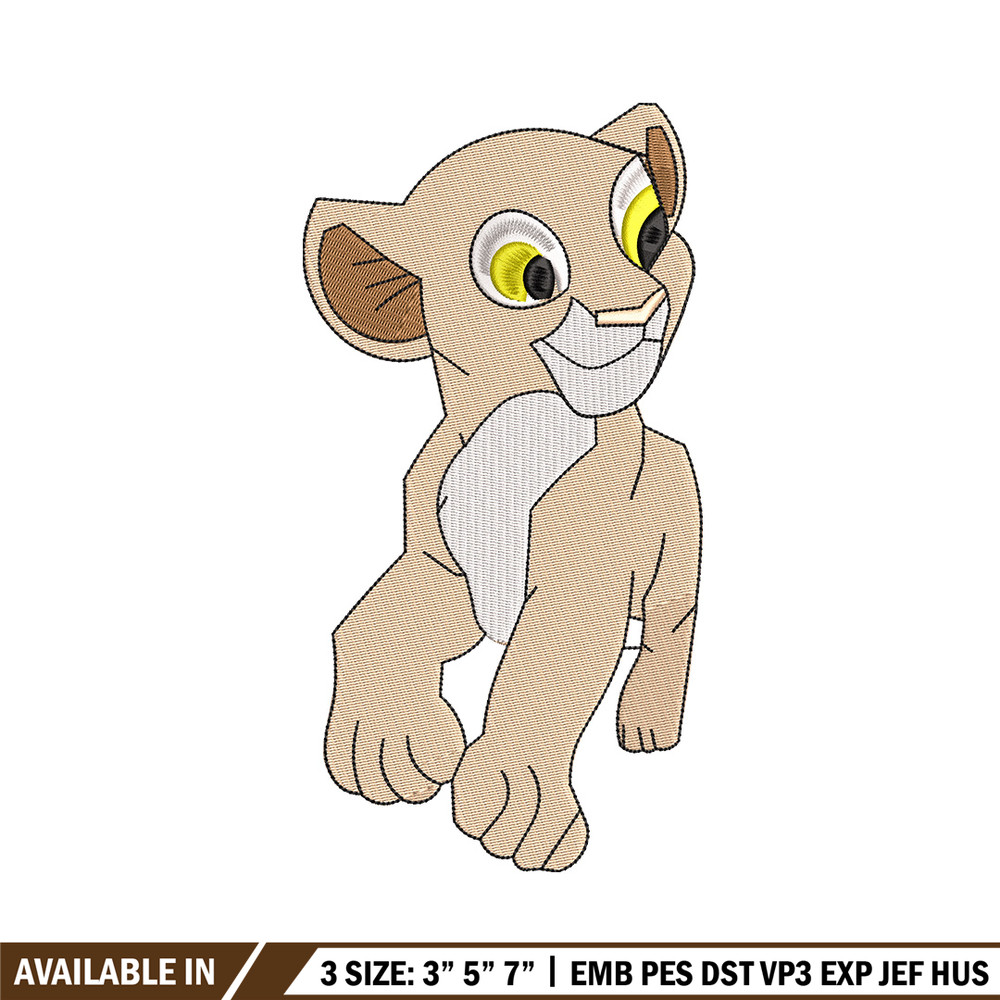 Lion cartoon embroidery design, Lion king embroidery, Emb design, Embroidery shirt, Embroidery file, Digital download.jpg