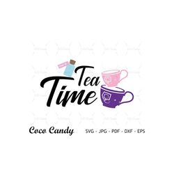 Tea Time Svg | Mad Hatter Svg | Alice Quote Svg | We all Mad Svg | Funny Quote SVG | Tshirt Design Svg |Cut Files For Cr