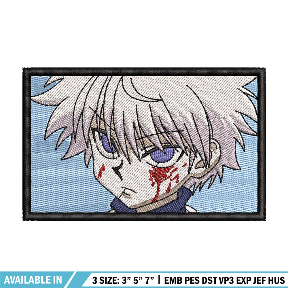 Killua embroidery design, Hunter x hunter embroidery, Anime design, Embroidery shirt, Embroidery file, Digital download.jpg