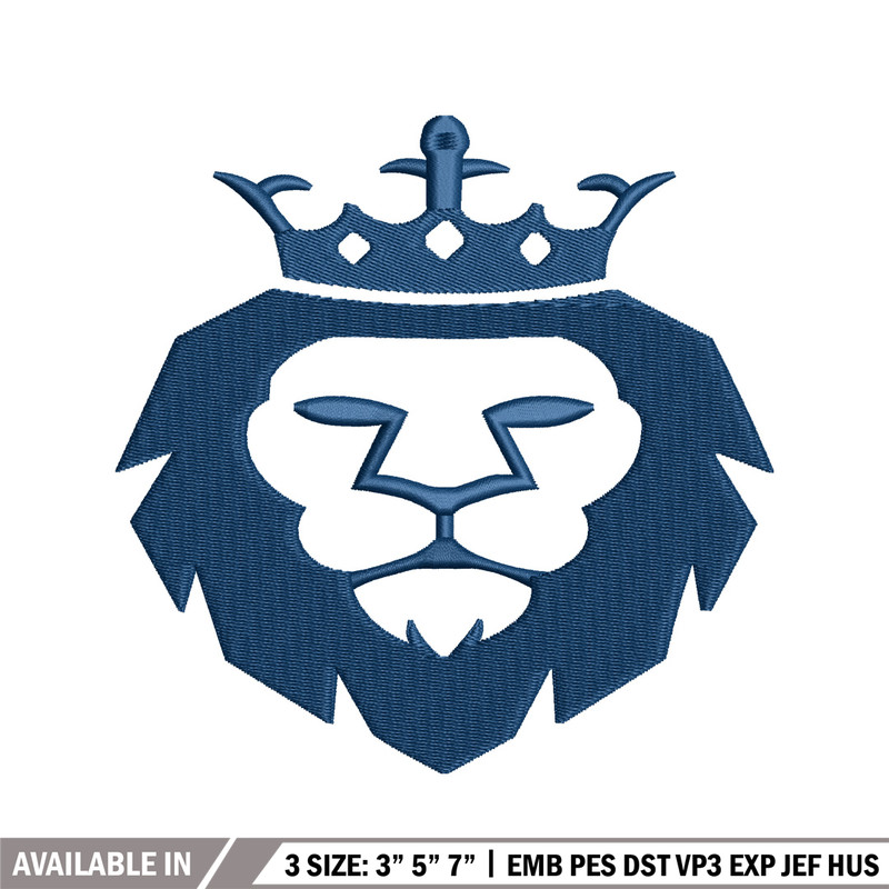 King Lion Logo embroidery design, King Lion Logo embroidery, animal design, embroidery file, logo shirt, Digital download.jpg