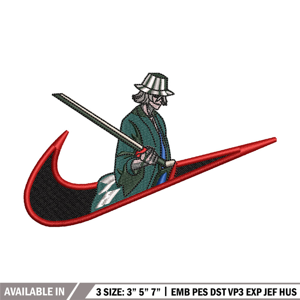 Kisuke swoosh embroidery design, Bleach embroidery, Nike design, Embroidery shirt, Embroidery file, Digital download.jpg