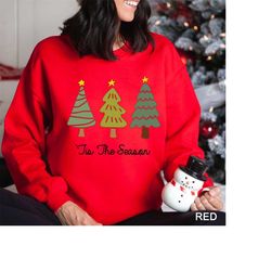tis the season sweatshirt, christmas tis the season sweatshirt, merry christmas sweatshirt, cute winter sweatshirt, cr-0