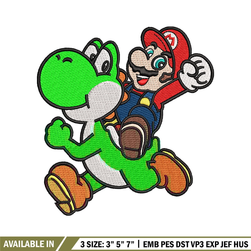 Mario game embroidery design, Mario game embroidery, logo design, Embroidery file, game shirt, Instant download..jpg