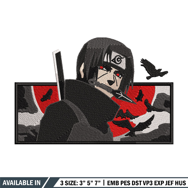 Red moon itachi embroidery design,Naruto embroidery, Embroidery shirt, Embroidery file, Anime design, Digital download.jpg