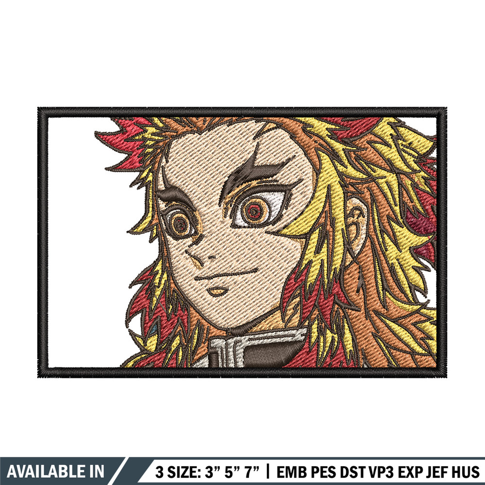 Rengoku embroidery design, Rengoku embroidery, Embroidery shirt, Embroidery file, Anime design, Digital download.jpg