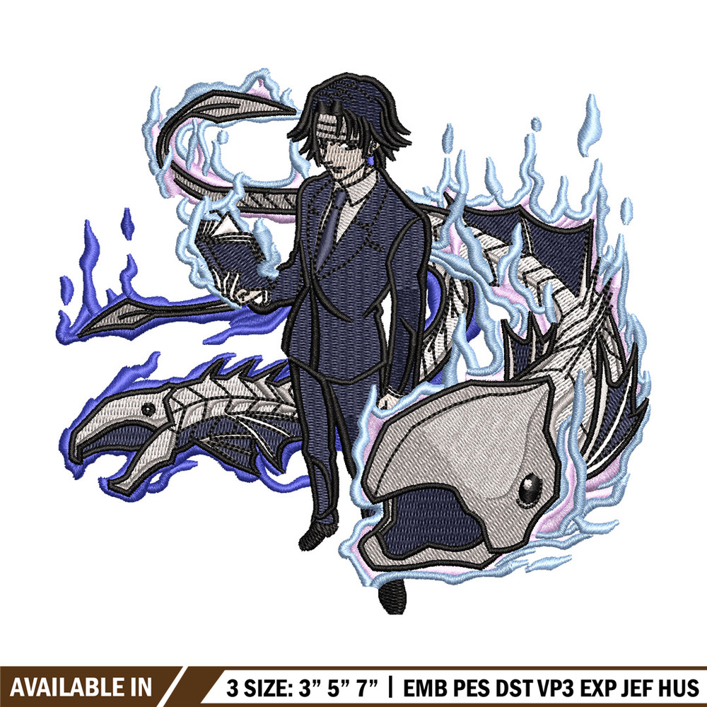 Lucilfer embroidery design, Bleach embroidery, Anime design, Embroidery shirt, Embroidery file, Digital download.jpg