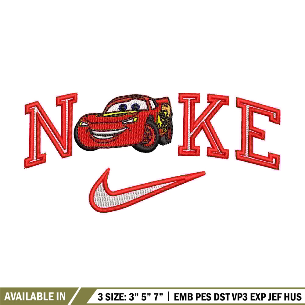 Mcqueen nike embroidery design, Mcqueen embroidery, Embroidery file, Embroidery shirt, Nike design,Digital download.jpg