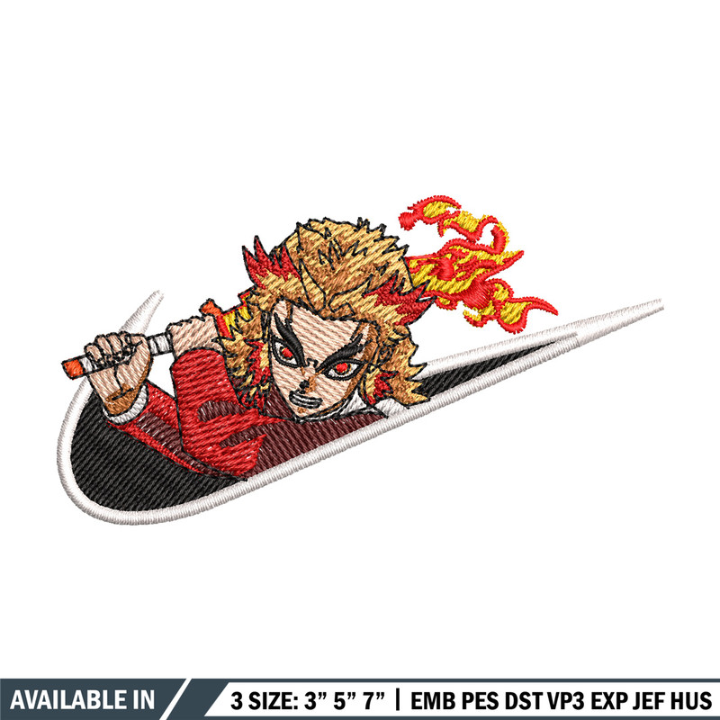 Rengoku x nike embroidery design, Rengoku embroidery, Nike design, Embroidery shirt, Embroidery file, Digital download.jpg