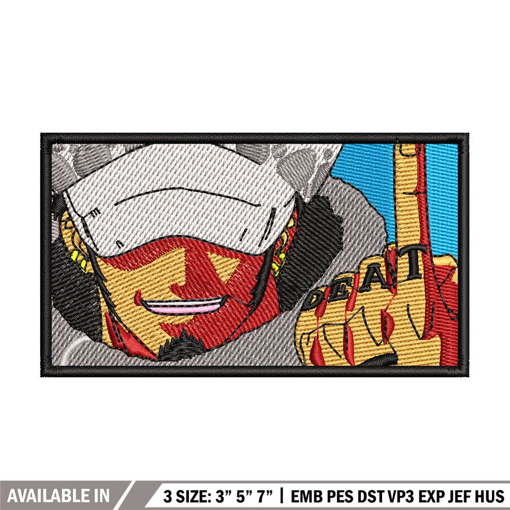 Law box embroidery design, One piece embroidery, Anime design, Embroidery shirt, Embroidery file, Digital download.jpg