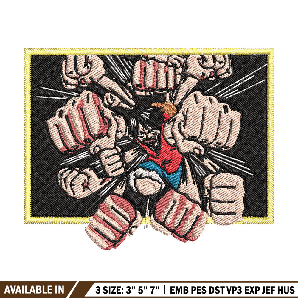 Luffy embroidery design, One piece embroidery, Anime design, Embroidery file, Embroidery shirt, Digital download (12).jpg