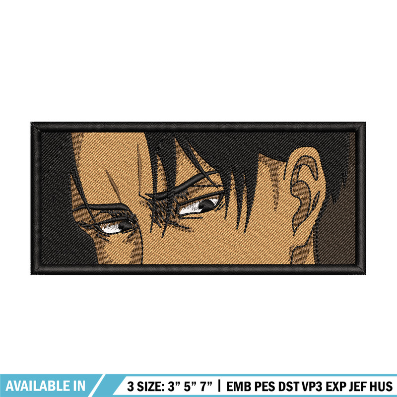 Levi Ackerman embroidery design, Attack on Titan embroidery, logo design, anime design, anime shirt, Digital download.jpg