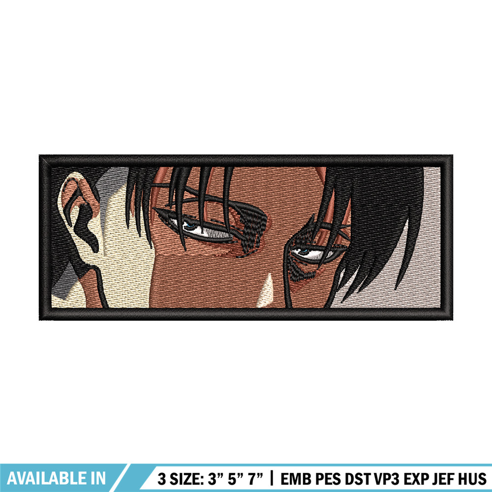 Levi ackerman eyes embroidery design, Aot embroidery, Anime design, Embroidery shirt, Embroidery file, Digital download.jpg