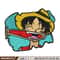 Luffy Laugh embroidery design, One Piece embroidery, embroidery file, anime design, anime shirt, Digital download.jpg