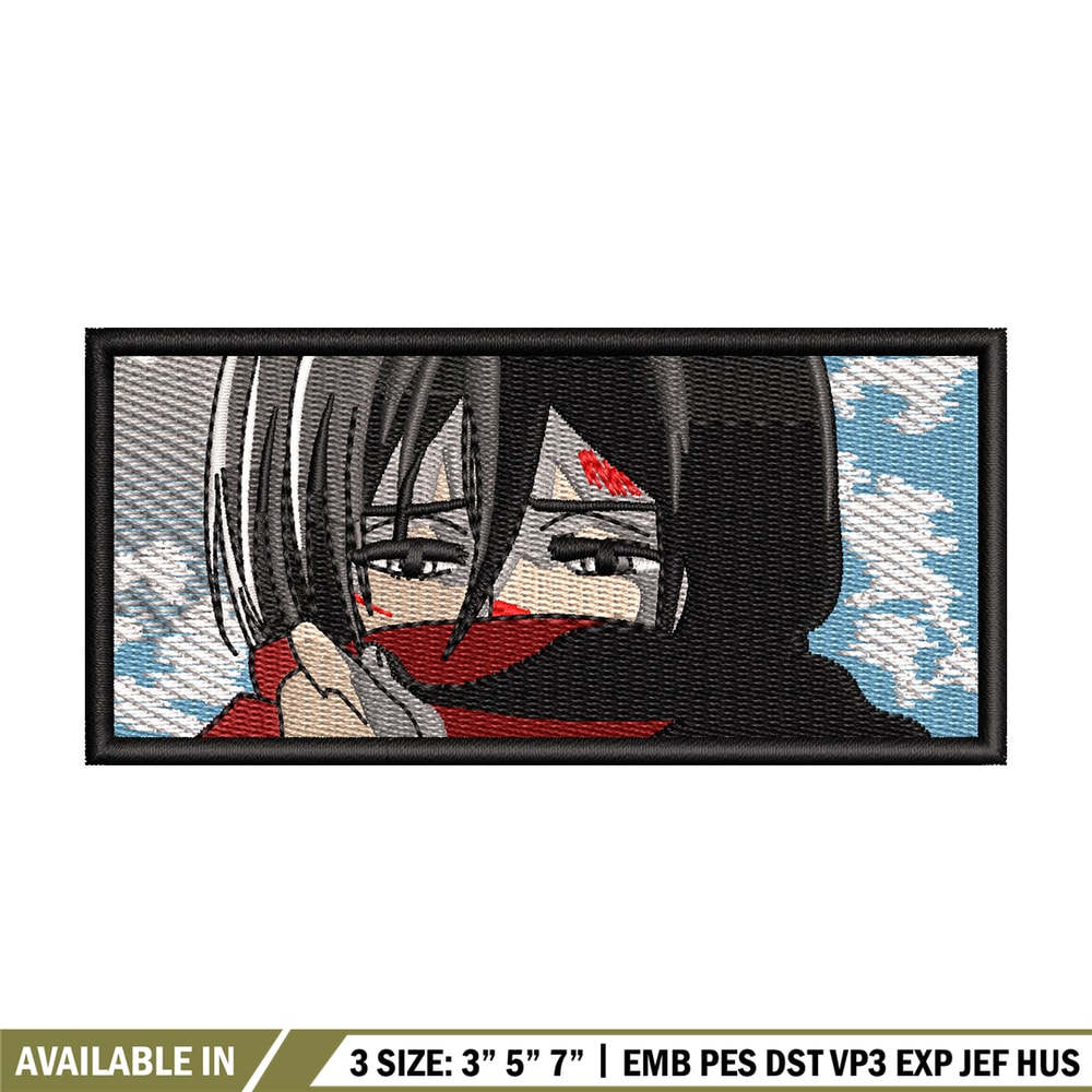 Mikasa eyes embroidery design, Aot embroidery, Anime design, Embroidery shirt, Embroidery file, Digital download.jpg