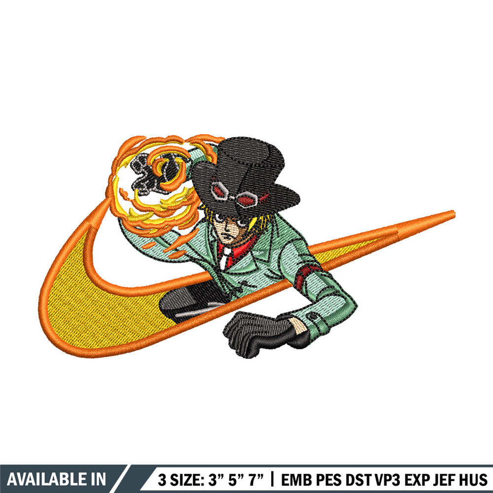 Sabo nike embroidery design, One piece embroidery, Nike design, Embroidery shirt, Embroidery file, Digital download.jpg