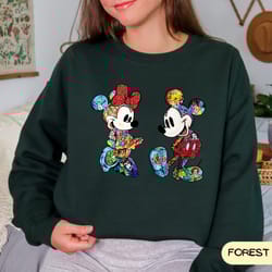 disney couple sweatshirt, mickey mouse crewneck, minnie mouse shirt, disney family shirt, disney trip hoodie, disney, di