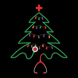 medical christmas tree svg, stethoscope christmas tree svg,nurse doctor christmas svg, nurse christmas, instant download