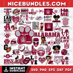 57 files alabama a and m university team bundles svg , alabama a and m university svg, hbcu team svg, instant download