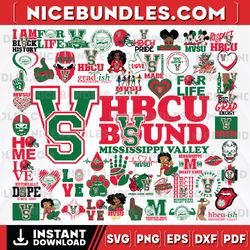60 files mississippi valley state team bundles svg, mississippi valley state svg, hbcu team svg, instant download
