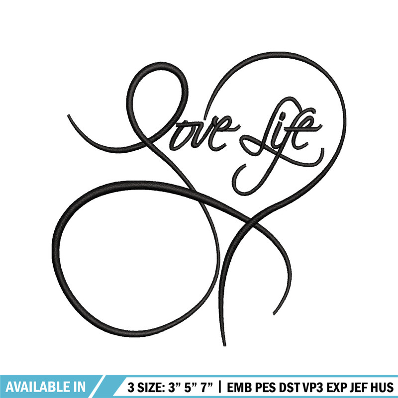 Love life logo embroidery design, Love life logo embroidery, logo design, embroidery file, logo shirt, Digital download.jpg