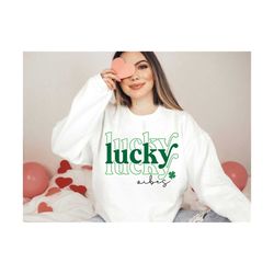 lucky vibes svg, lucky svg, st patricks day svg, lucky vibes shirt, lucky stacked svg, irish svg, lucky st patrick svg,