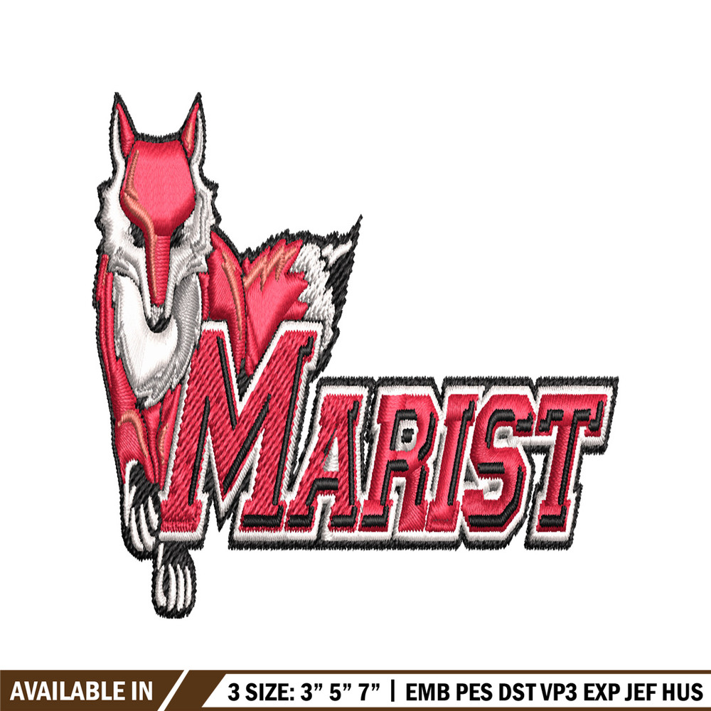 Marist Red Foxes embroidery design, Marist Red Foxes embroidery, logo Sport, Sport embroidery, NCAA embroidery..jpg