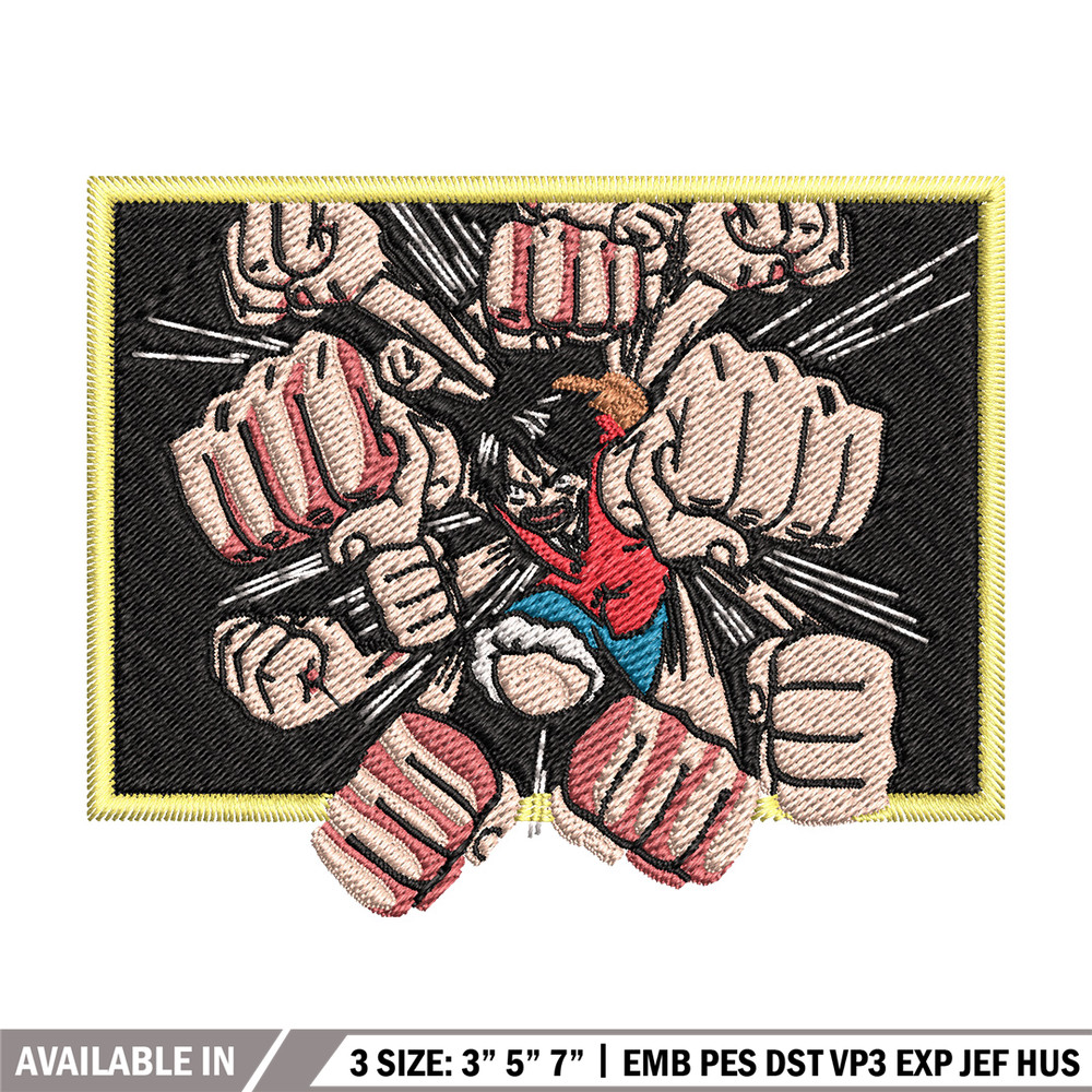 Luffy embroidery design, One piece embroidery, Anime design, Embroidery file, Embroidery shirt, Digital download (12).jpg