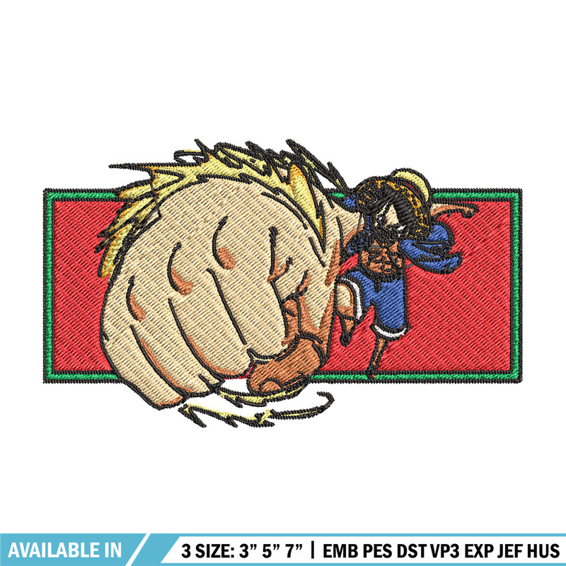 Luffy embroidery design, One piece embroidery, Anime design, Embroidery file, Embroidery shirt, Digital download (11).jpg