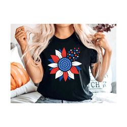usa sunflower svg, patriotic sunflower svg, 4th of july flower svg, fourth of july svg, independence day svg, memorial d