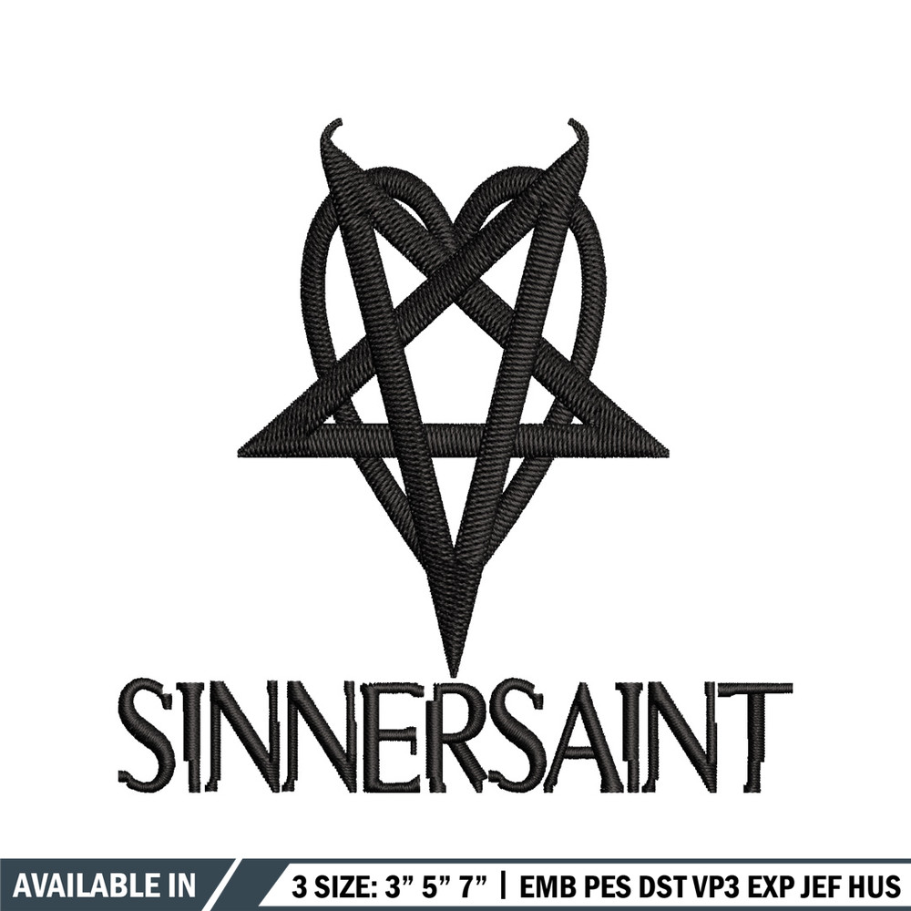 Sinnersaint Logo embroidery design, Sinnersaint Logo embroidery, logo design, embroidery file, Digital download..jpg