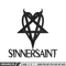 Sinnersaint Logo embroidery design, Sinnersaint Logo embroidery, logo design, embroidery file, Digital download..jpg