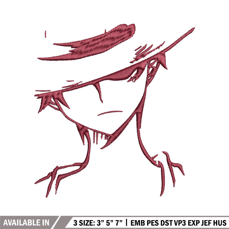 Luffy poster embroidery design, One piece embroidery, Anime design, Embroidery file, Embroidery shirt, Digital download.jpg