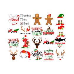 christmas bundle svg, winter svg, merry christmas svg, holidays svg, santa svg file cut digital download