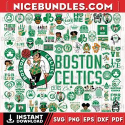 88 files boston celtics team bundles svg, boston celtics svg, nba teams svg, nba svg, instant download