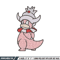 Slowking embroidery design, Pokemon embroidery, Embroidery shirt, Embroidery file, Anime design, Digital download.jpg