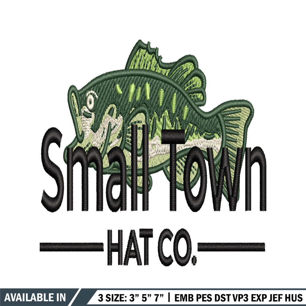 Small town hat co embroidery design, logo embroidery, logo design, embroidery file, logo shirt, Digital download..jpg