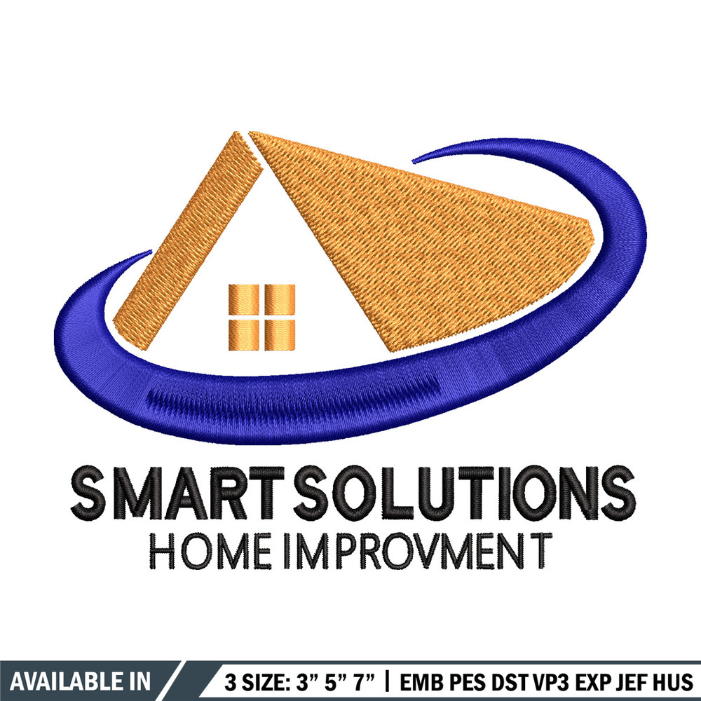 Smart solution embroidery design, Logo embroidery, Emb design, Embroidery shirt, Embroidery file, Digital download.jpg