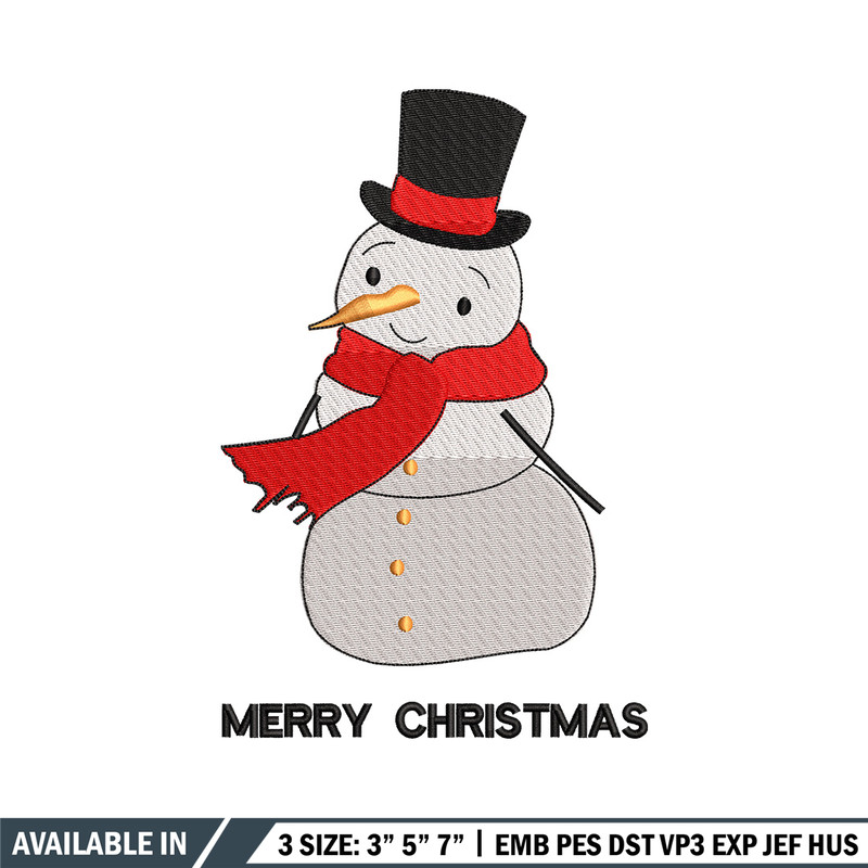 Snow man embroidery design, Chrismas embroidery, Emb design, Embroidery shirt, Embroidery file, Digital download.jpg