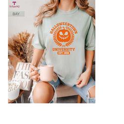 halloweentown t-shirt, halloweentown university shirt, fall shirt, halloweentown tee, vintage halloween tees comfort col