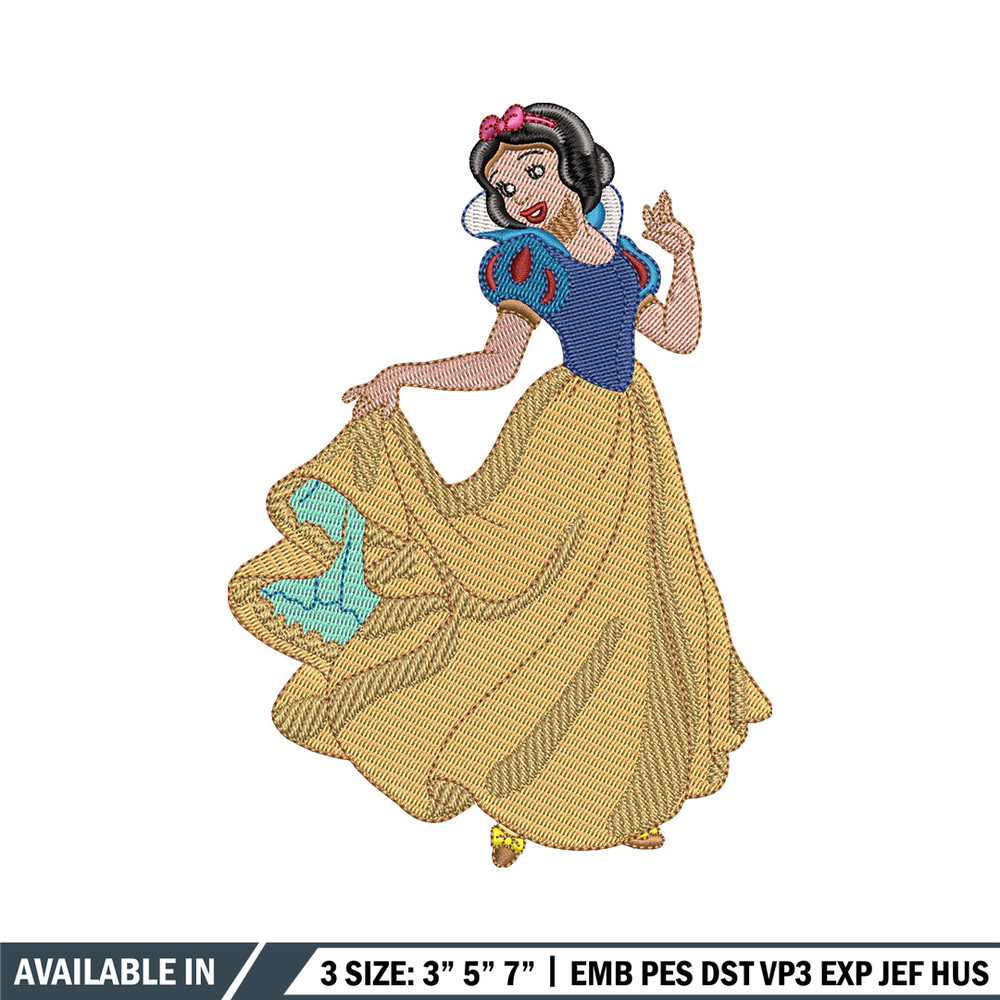 Snow white embroidery design, Disney embroidery, Embroidery file, Embroidery shirt, Emb design, Digital download.jpg