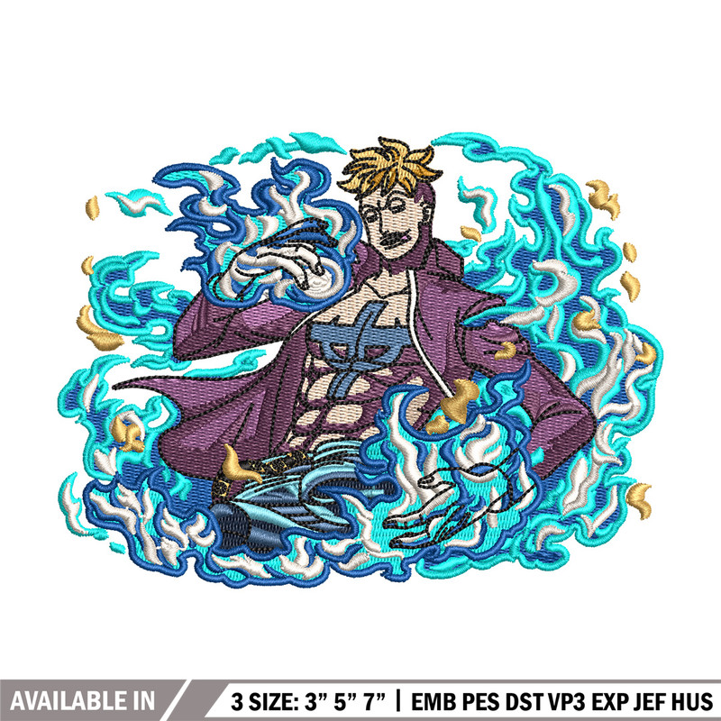 Marco embroidery design, One piece embroidery, Anime design, Embroidery shirt, Embroidery file, Digital download.jpg