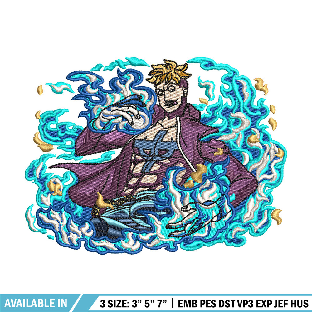 Marco embroidery design, One piece embroidery, Anime design, Embroidery shirt, Embroidery file, Digital download.jpg