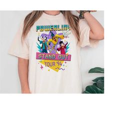 vintage retro 90s disney a goofy movie powerline stand out tour '94 graphic tee shirt, classic stand out tour '94 fan sh
