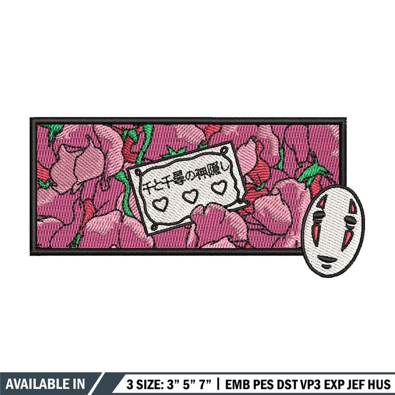 Spirited Away embroidery design, Ghibli embroidery, Anime design, Embroidery shirt, Embroidery file, Digital download.jpg