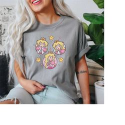 comfort colors princess peach mario shirt, its peach time shirt, super mario shirt, princess peach and friends shirt, bi