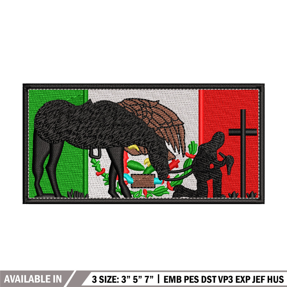 Mexico flah embroidery design, Mexico Flah embroidery, logo design, Embroidery file, logo shirt, Instant download..jpg