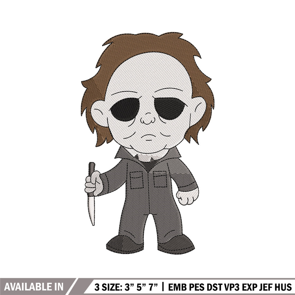 Michael Myers embroidery design, Horror embroidery, Embroidery file,Embroidery shirt, Emb design, Digital download.jpg