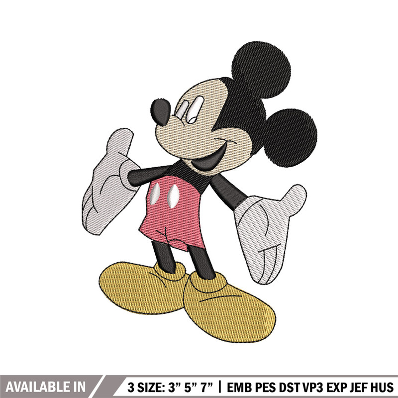 Mickey mouse embroidery design, Mickey embroidery, Embroidery file, Embroidery shirt, Emb design, Digital download.jpg
